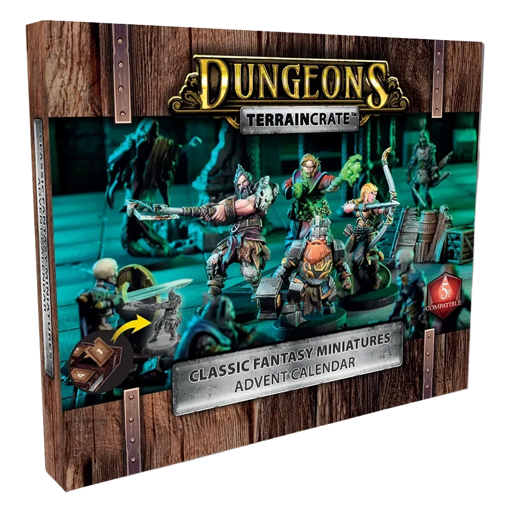 Und der klassische Dungeon-Miniaturen-Adventskalender …
