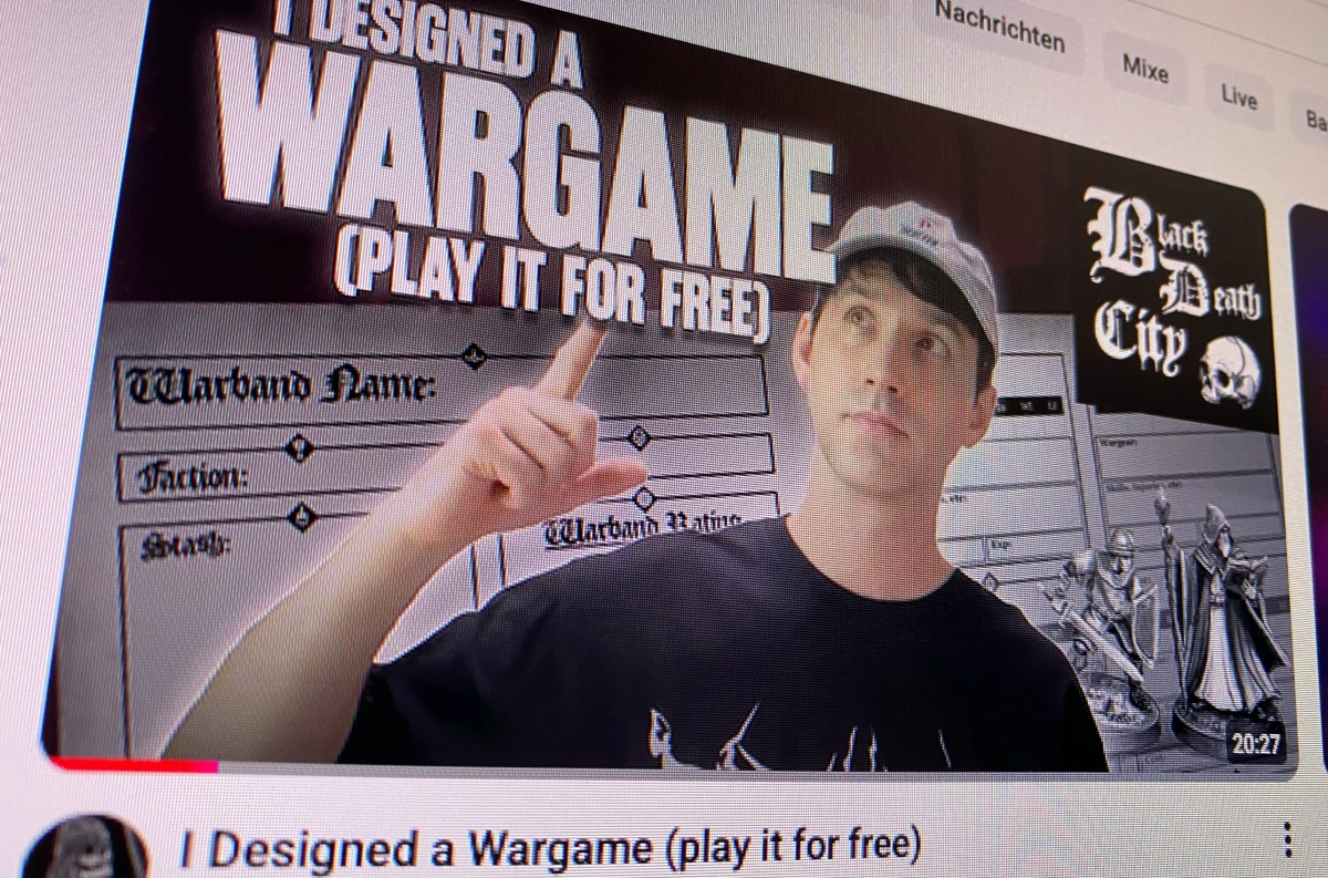 Sam Pearson hat einen YouTube-Kanal, auf dem er spannende Einsichten in die Entwicklung von Tabletop-Spiele gibt …