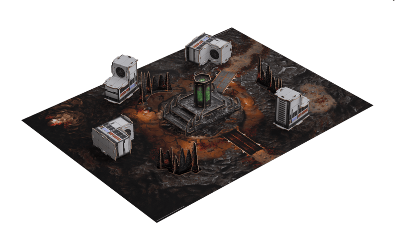 … Mazebreaker Starter Box mit viel Material und Gelände.