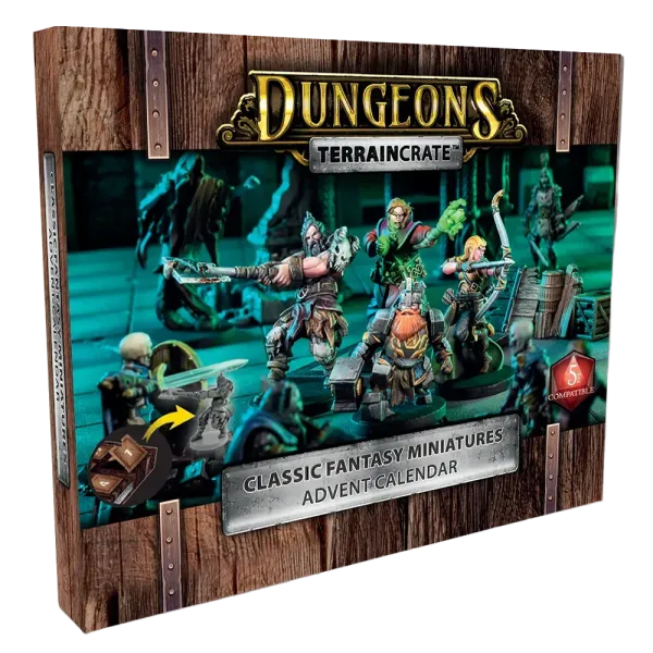 Und der klassische Dungeon-Miniaturen-Adventskalender …