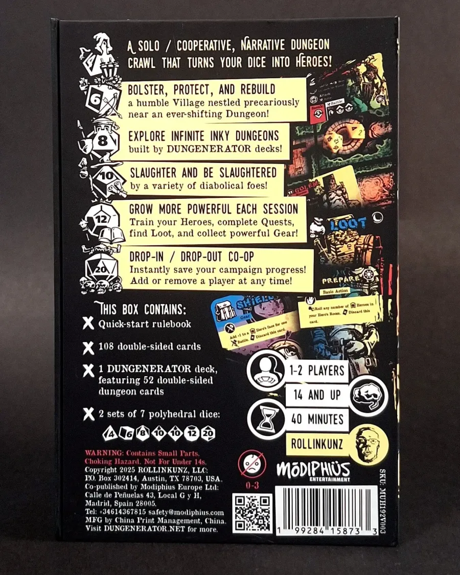 Eine vielversprechnde Boxrückseite.