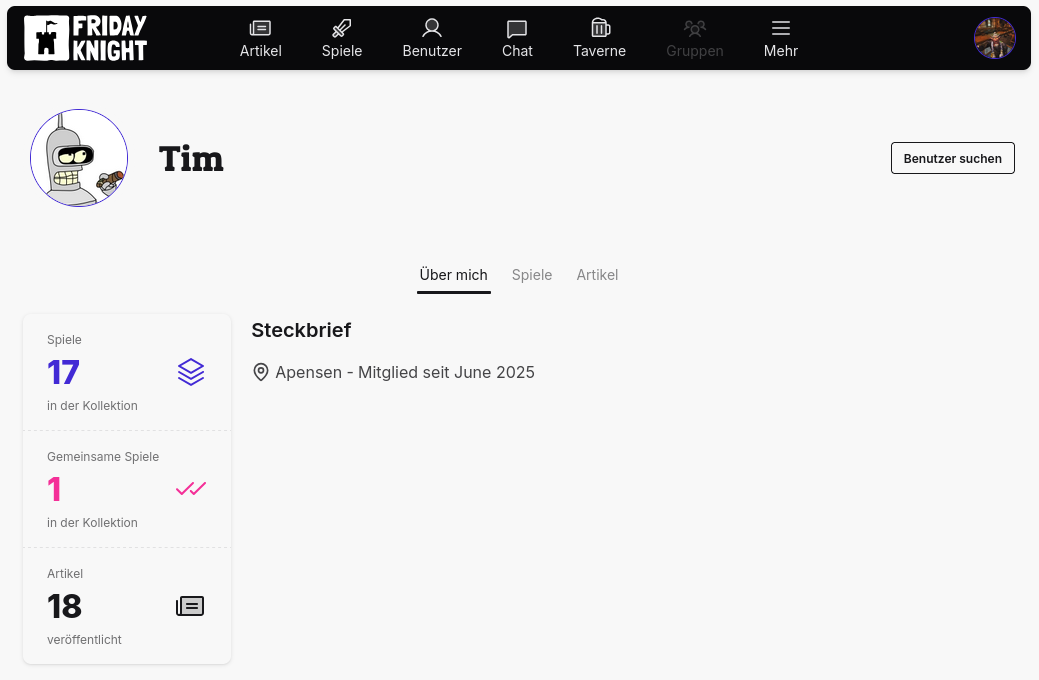 Neue User-Profile