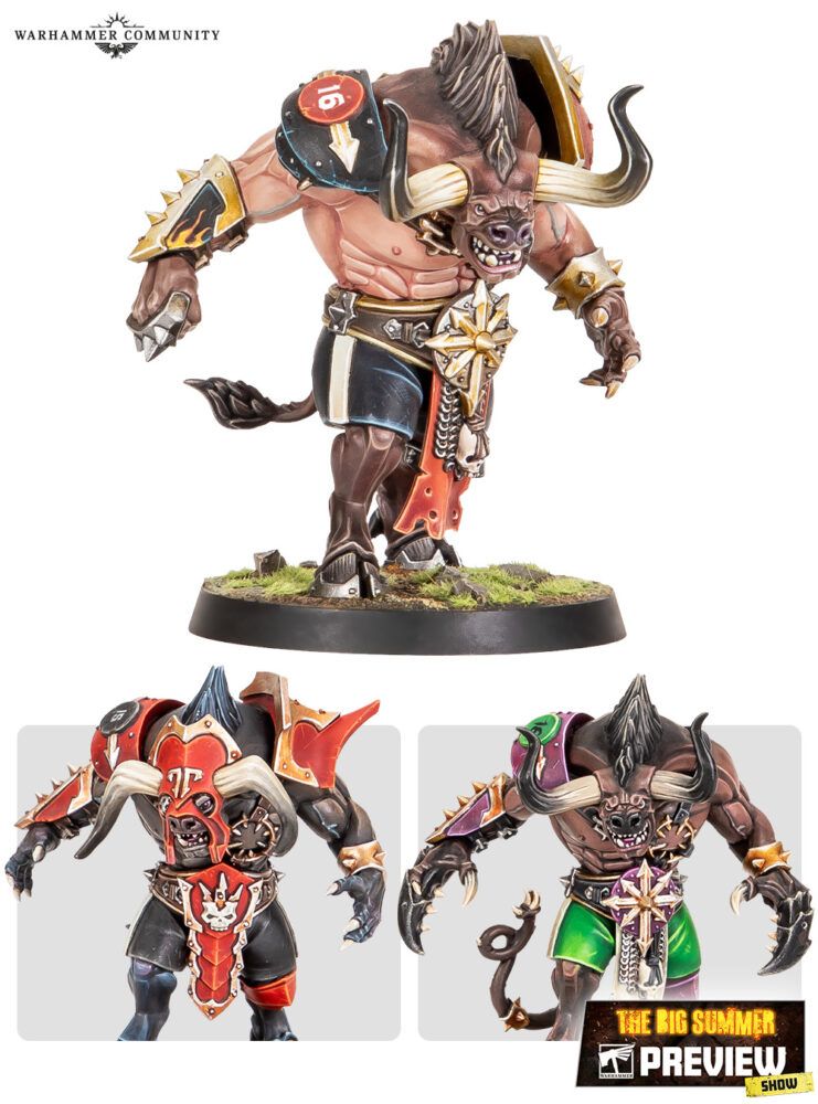 Bloodbowl: Minotaur mit Bauoptionen