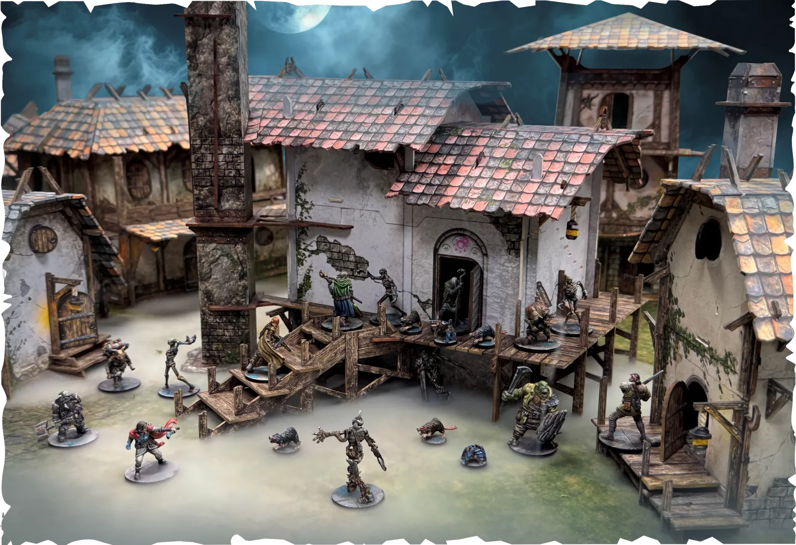 Eindrucksvolles Tabletop-Gelände aus Karton