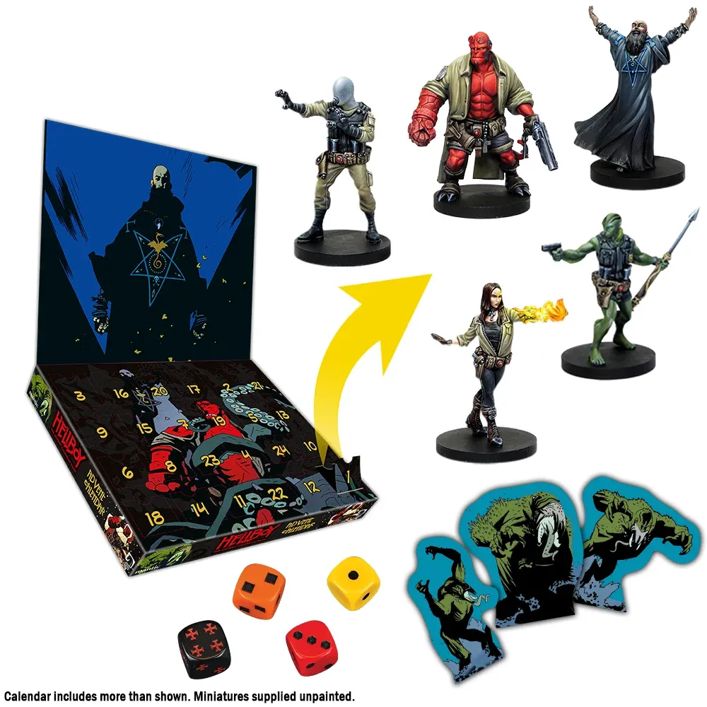 … der Hellboy Adventskalenderinhalt kann sich auch sehen lassen …
