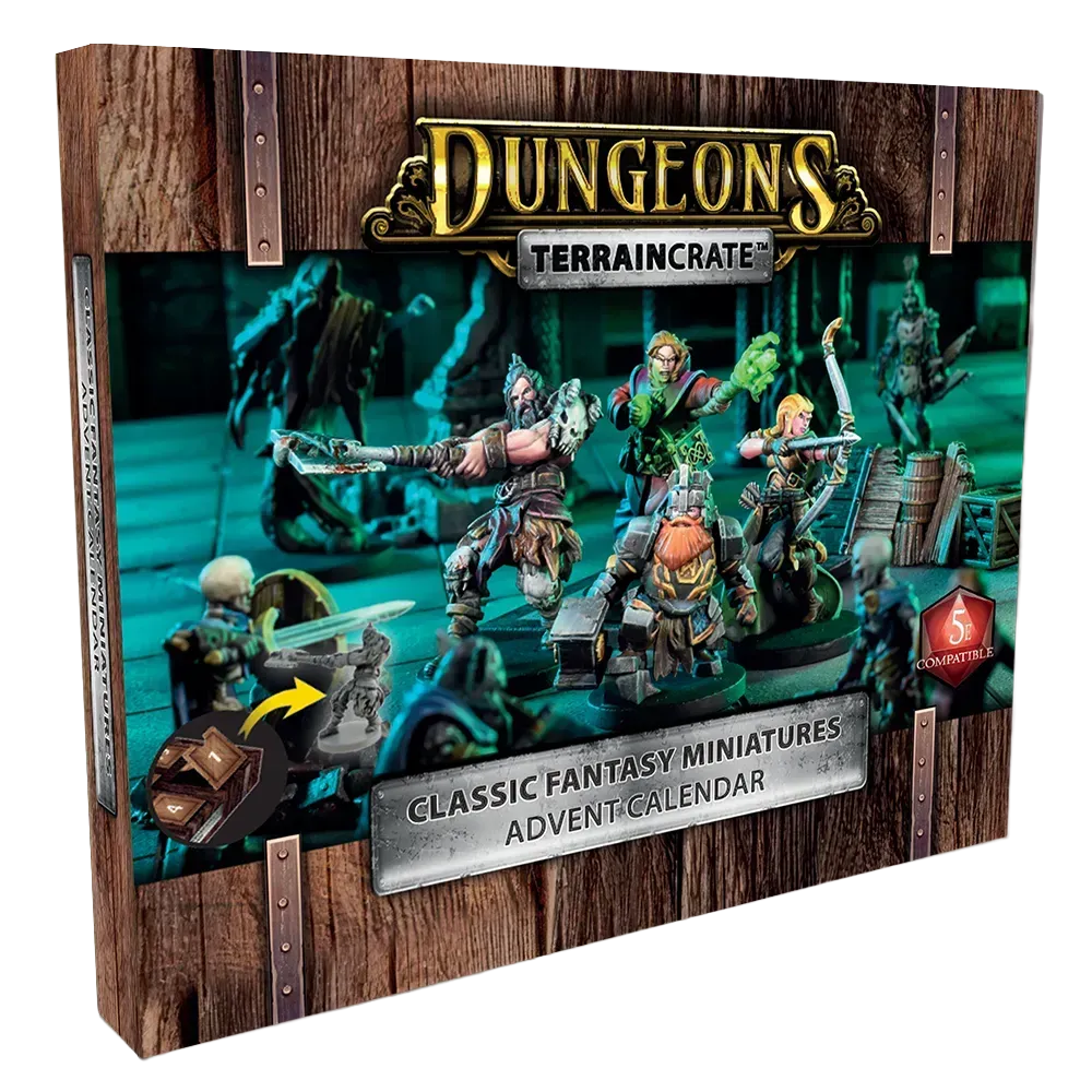 Und der klassische Dungeon-Miniaturen-Adventskalender …