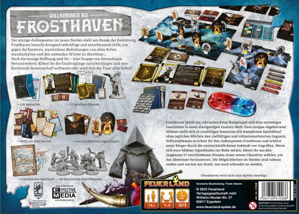 Frosthaven Brettspiel Rückseite